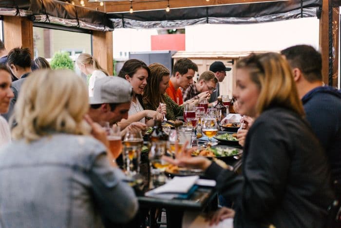 People Eating together