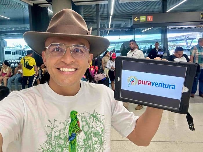 Unser Guide Daniel erwartet uns schon! ✈️🌴